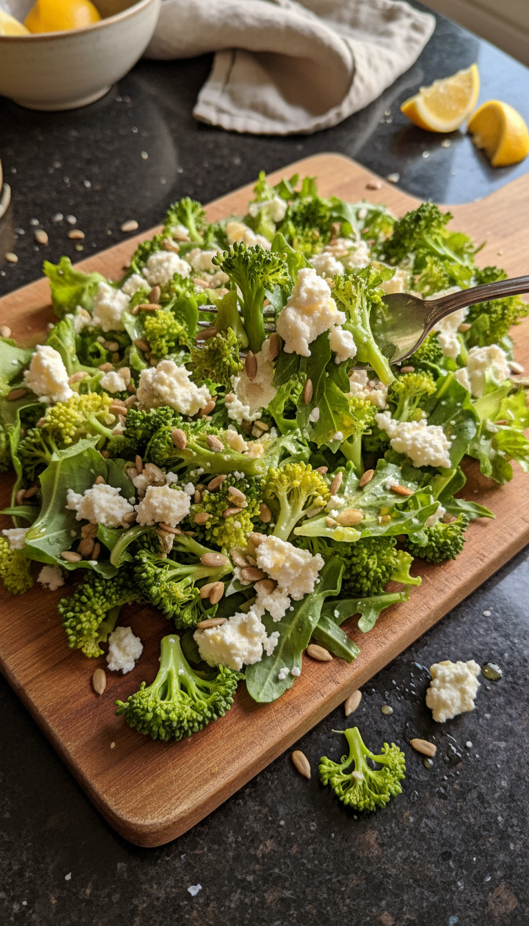 Gourmet Broccoli Leaf Salad