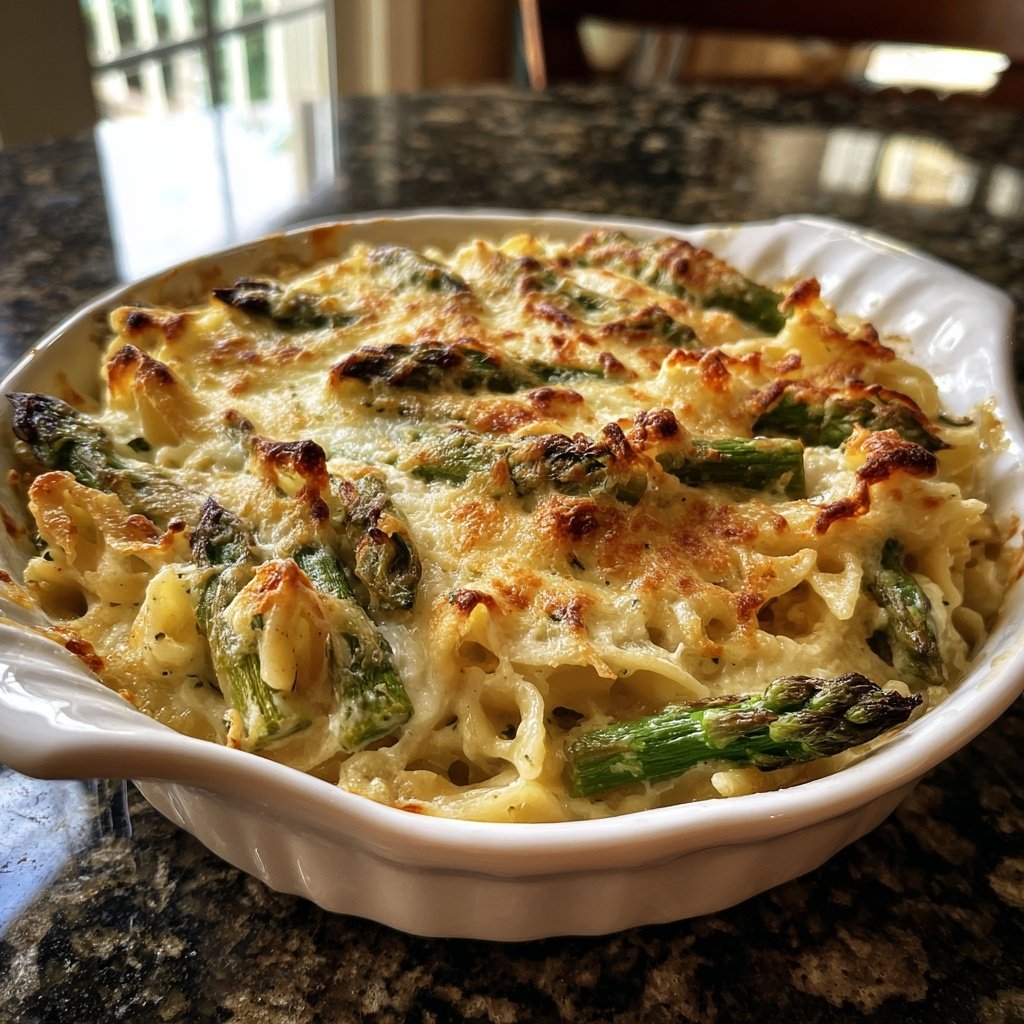 Asparagus and Feta Pasta Bake