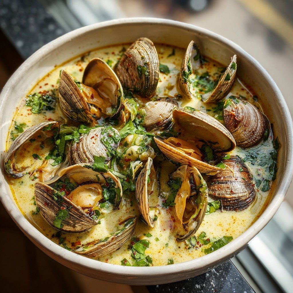 Coconut Broth Clams with Lemongrass