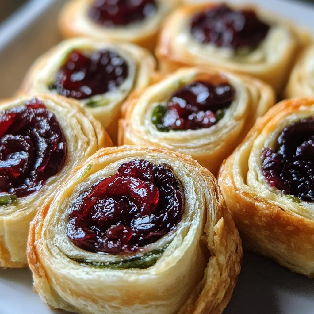 Christmas Cranberry Pinwheels