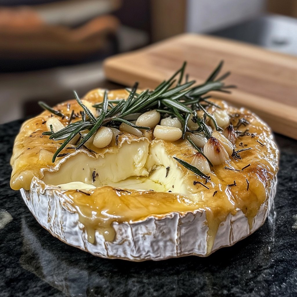 Baked Camembert with Rosemary and Garlic