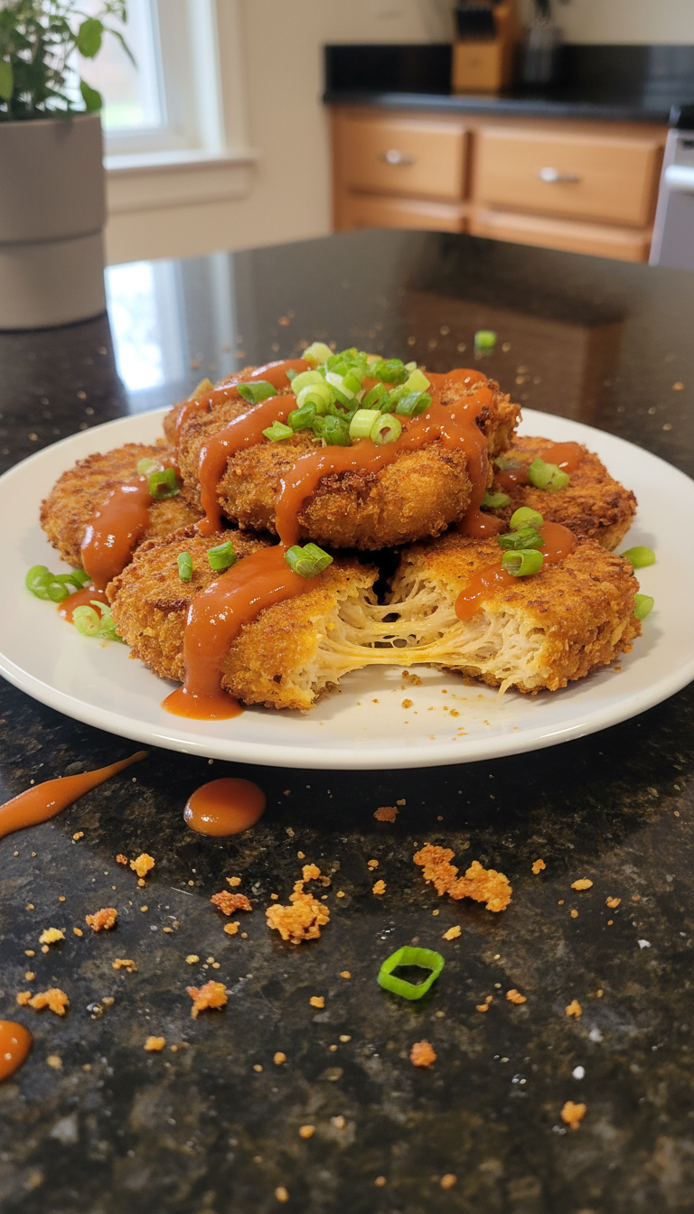 Party-Ready Buffalo Chicken Fritters