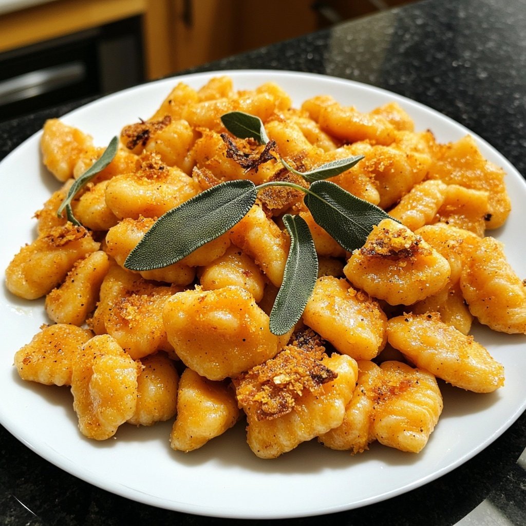 Butternut Squash Gnocchi with Sage Butter Sauce