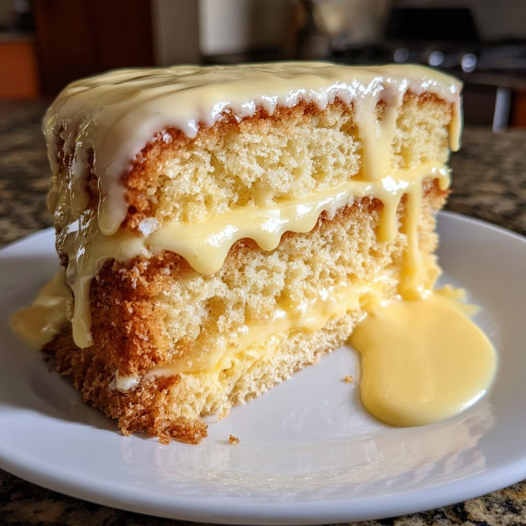 Vanilla Custard Cake Recipe
