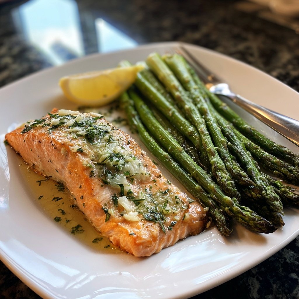 Baked Salmon with Asparagus