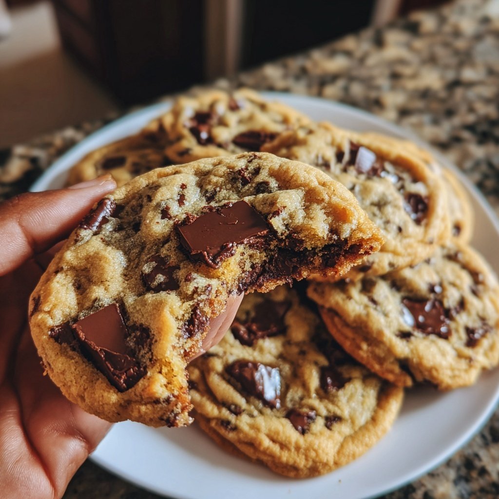 Brown Butter Dubai Chocolate Chip Cookies