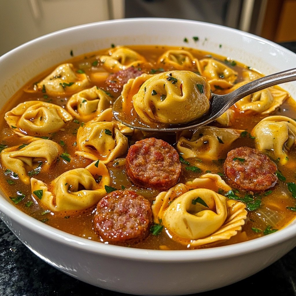 Italian Sausage Tortellini Soup