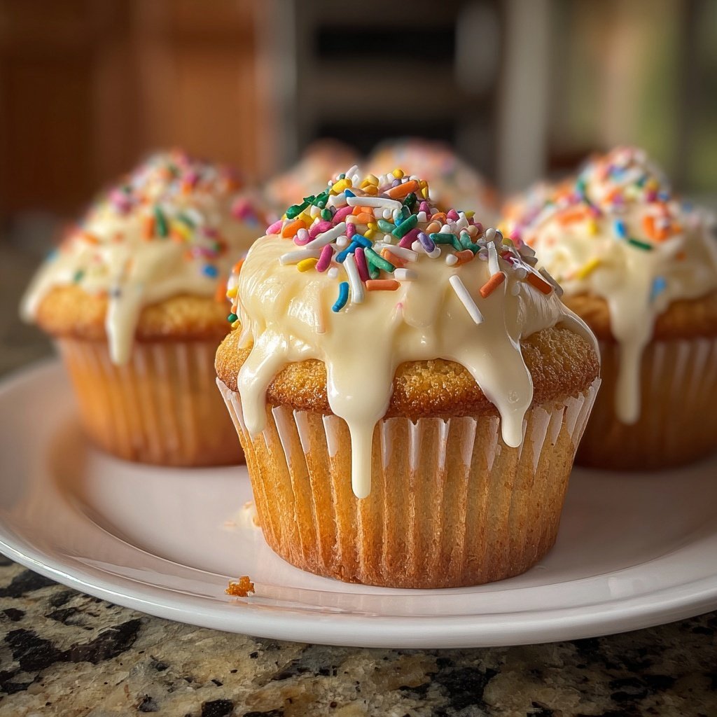 Classic Vanilla Frosted Cupcakes