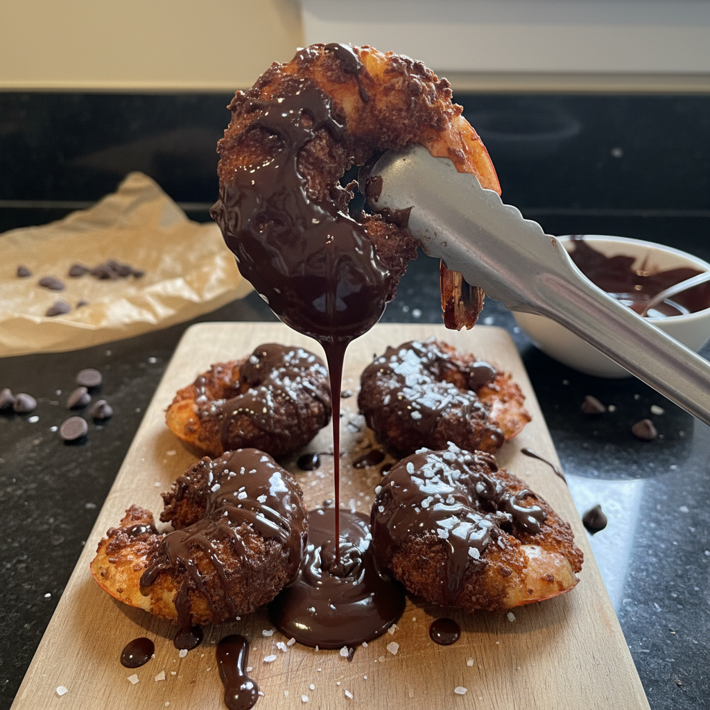 Valentine's Day Chocolate Coated Shrimp