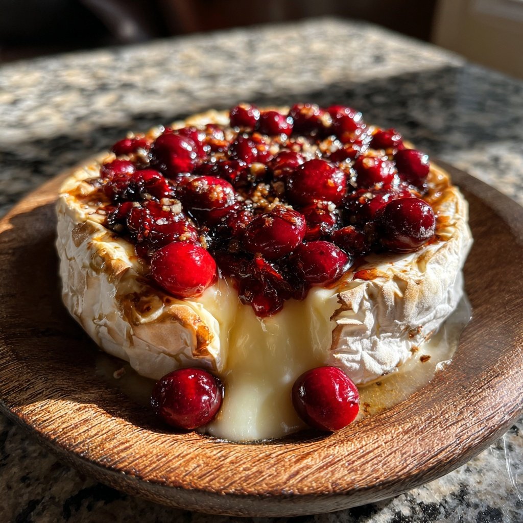 Brie and Cranberry Fondue Bliss