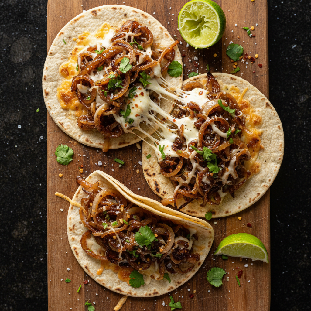 Sassy Caramelized Onion Tacos