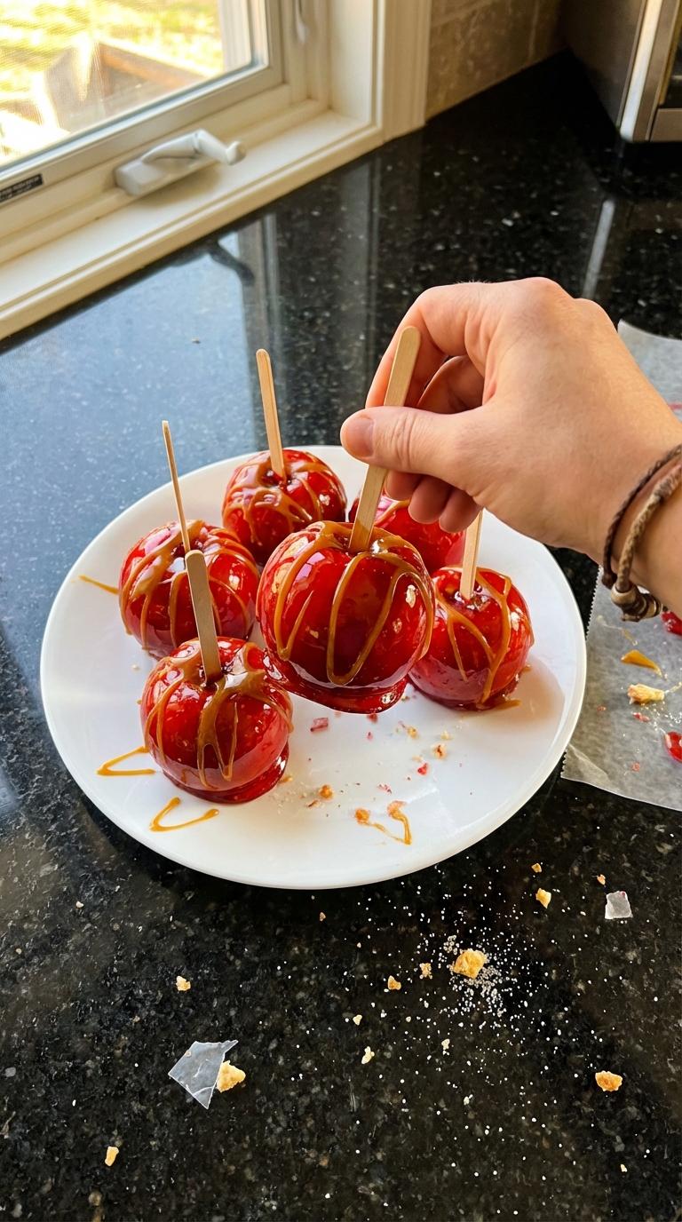 Sweet Cherry Candy Apples