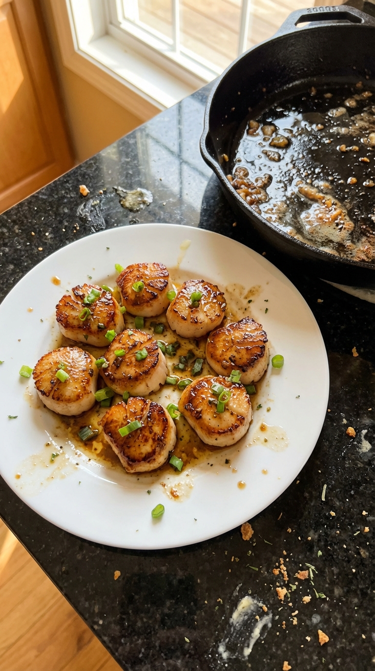 Hibachi Style Seared Scallops
