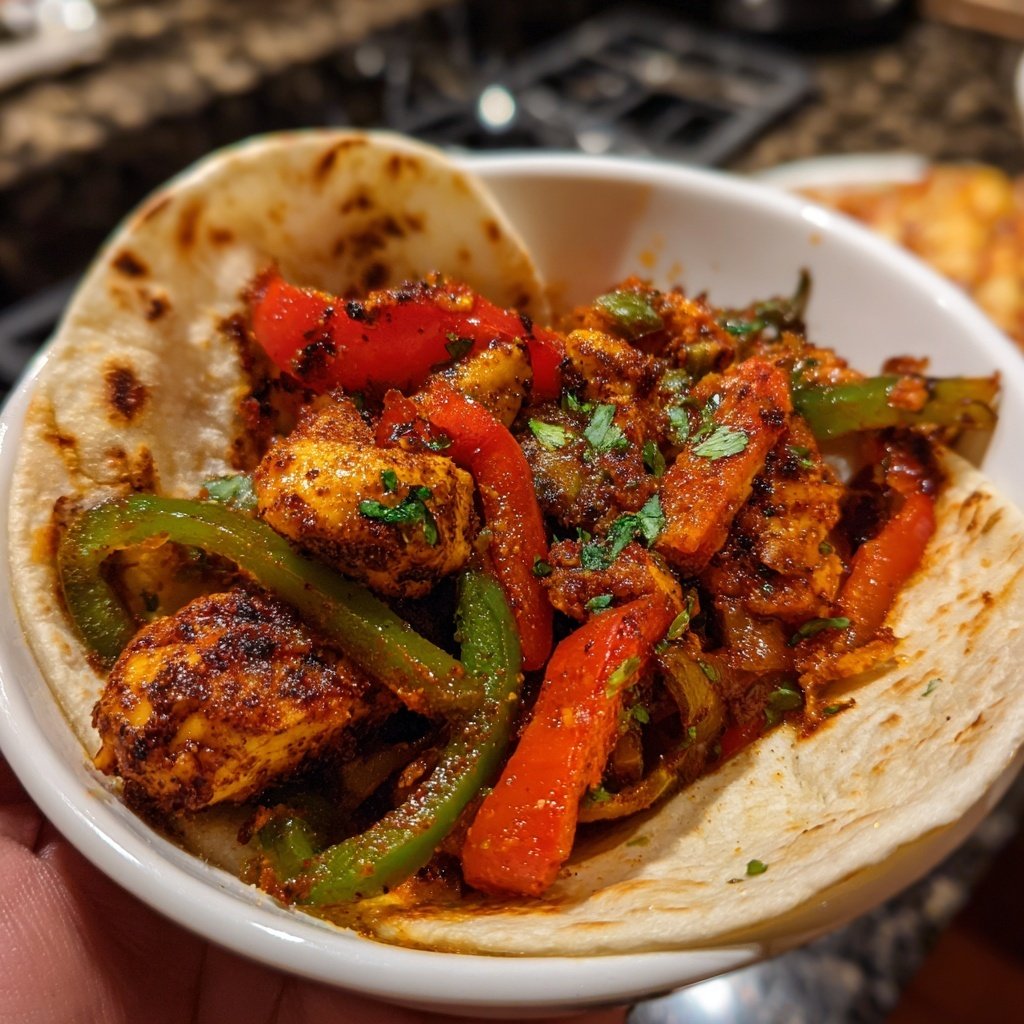 Chicken Fajitas with Peppers
