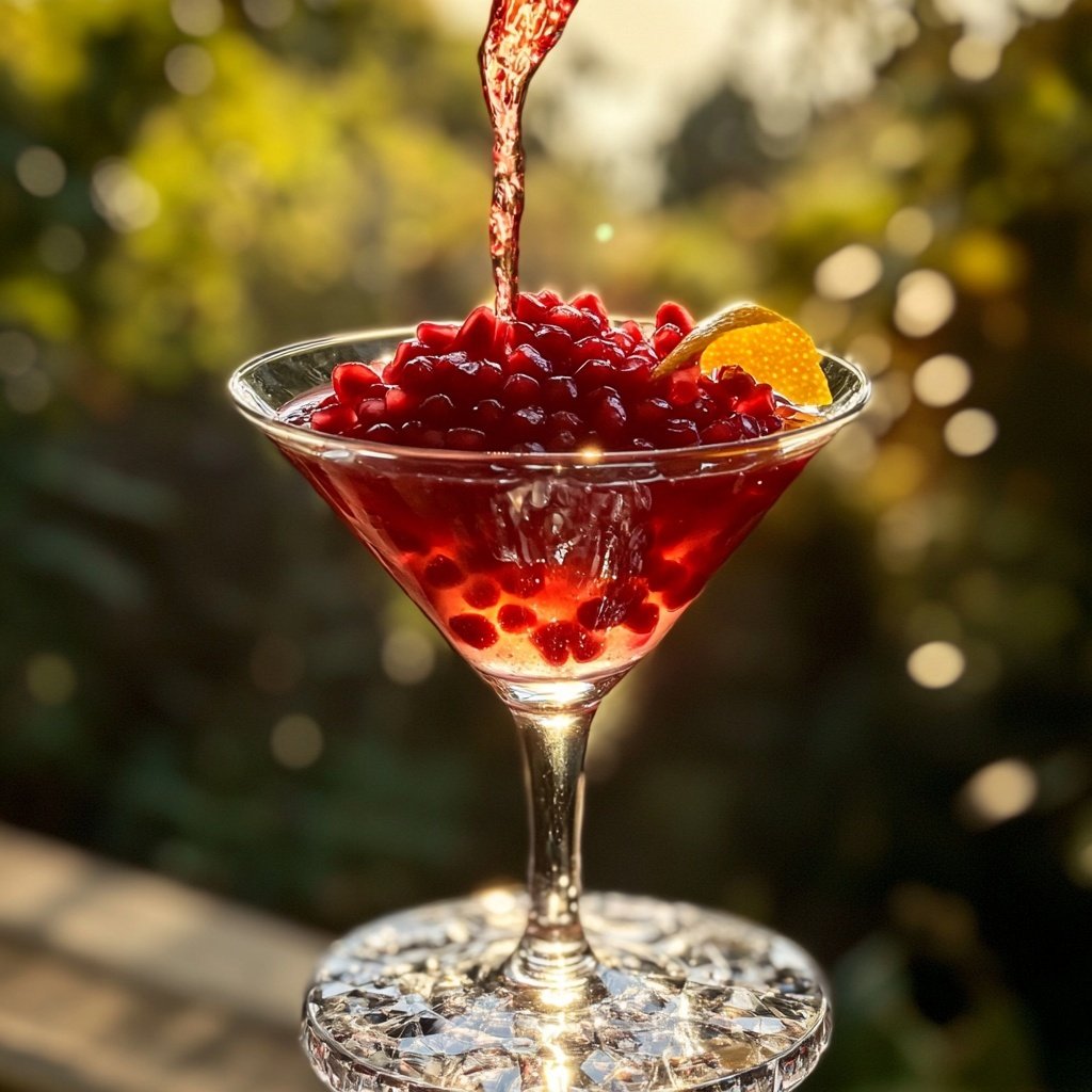 Delicious Non-Alcoholic Pomegranate Martini