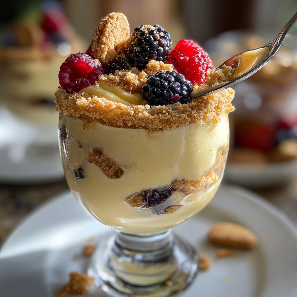 Rich Vanilla Pudding Parfait