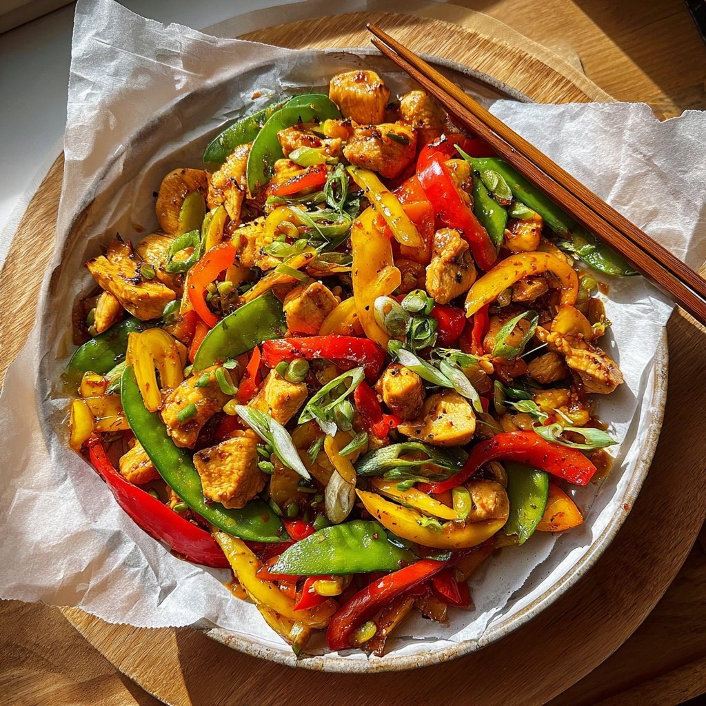 Spring Veggie Chicken Stir-Fry