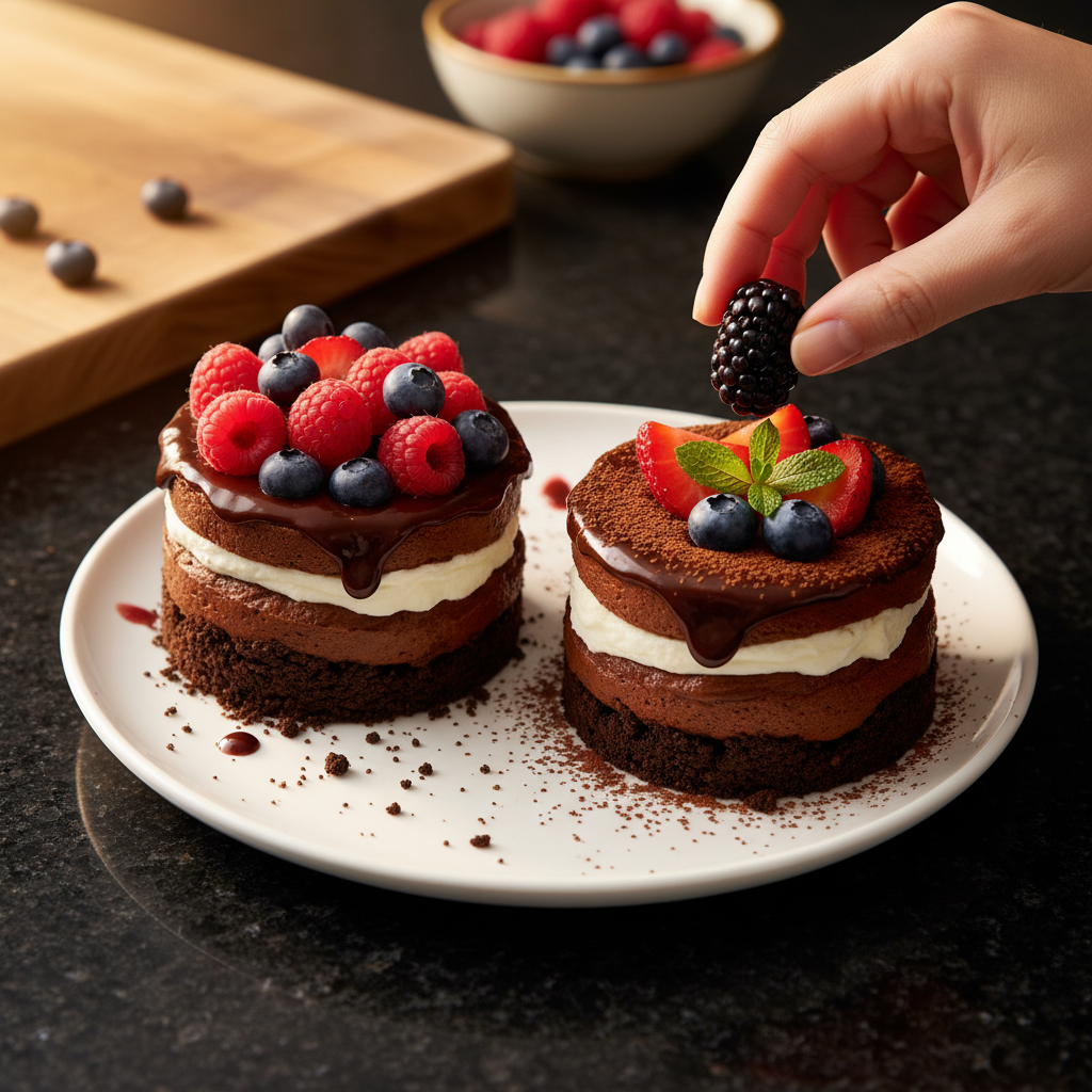 Fruity Chocolate Dessert Cups