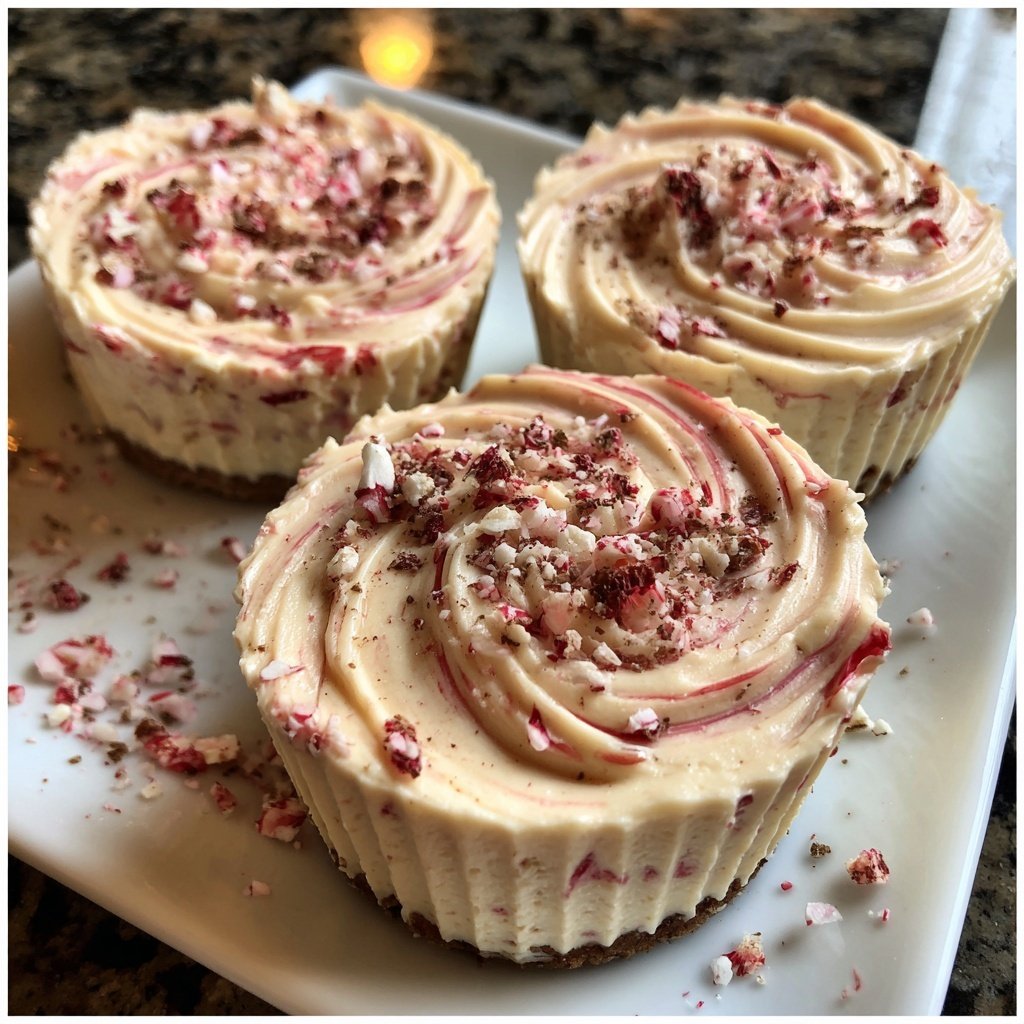 Peppermint White Chocolate Mousse Cups