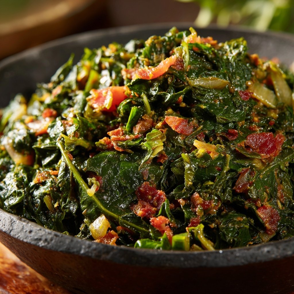 Authentic Jamaican Callaloo Dish