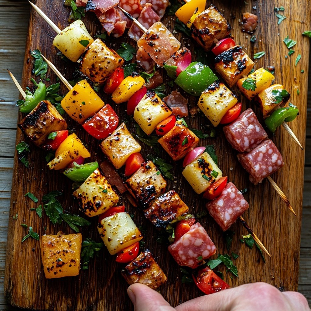 Festive Charcuterie Skewers