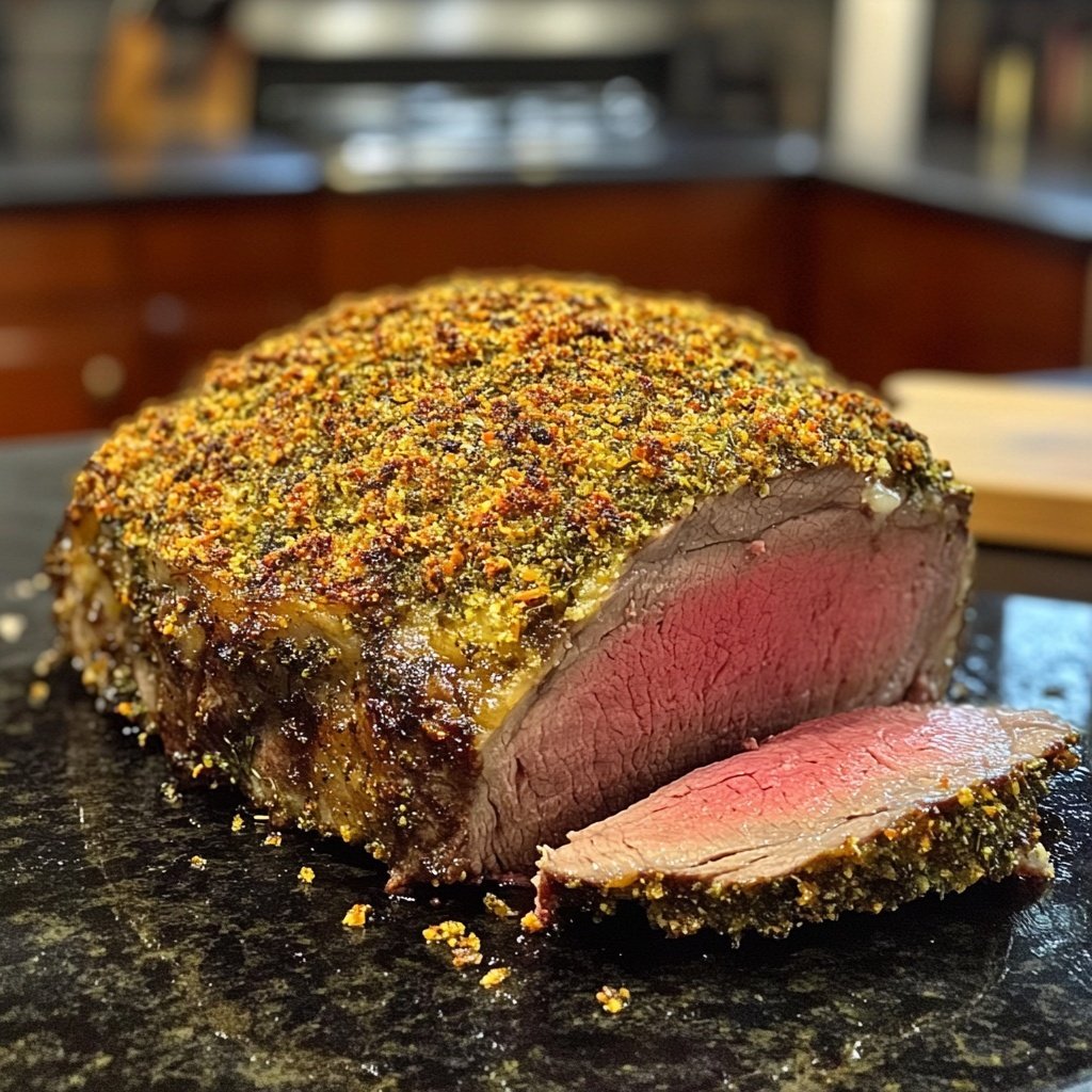 Prime Rib with Herb Crust