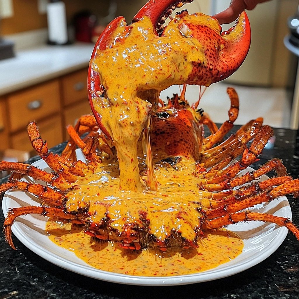 Lobster with Creamy Saffron Sauce