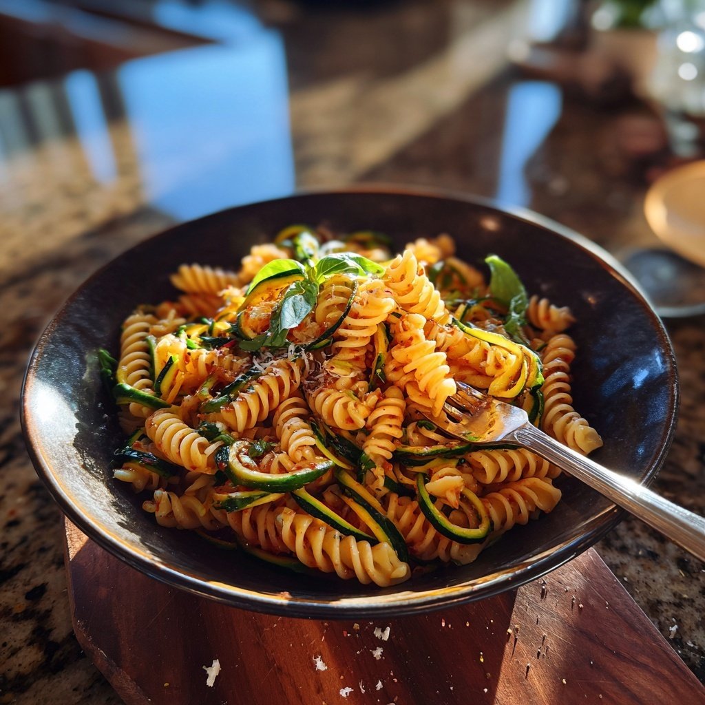 Spring Fusilli with Zucchini