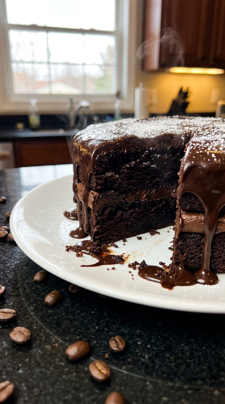 Rich Chocolate Espresso Cake