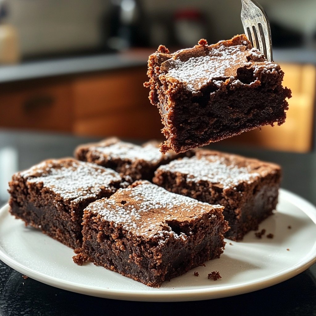 Christmas Brownies with Gingerbread Spices
