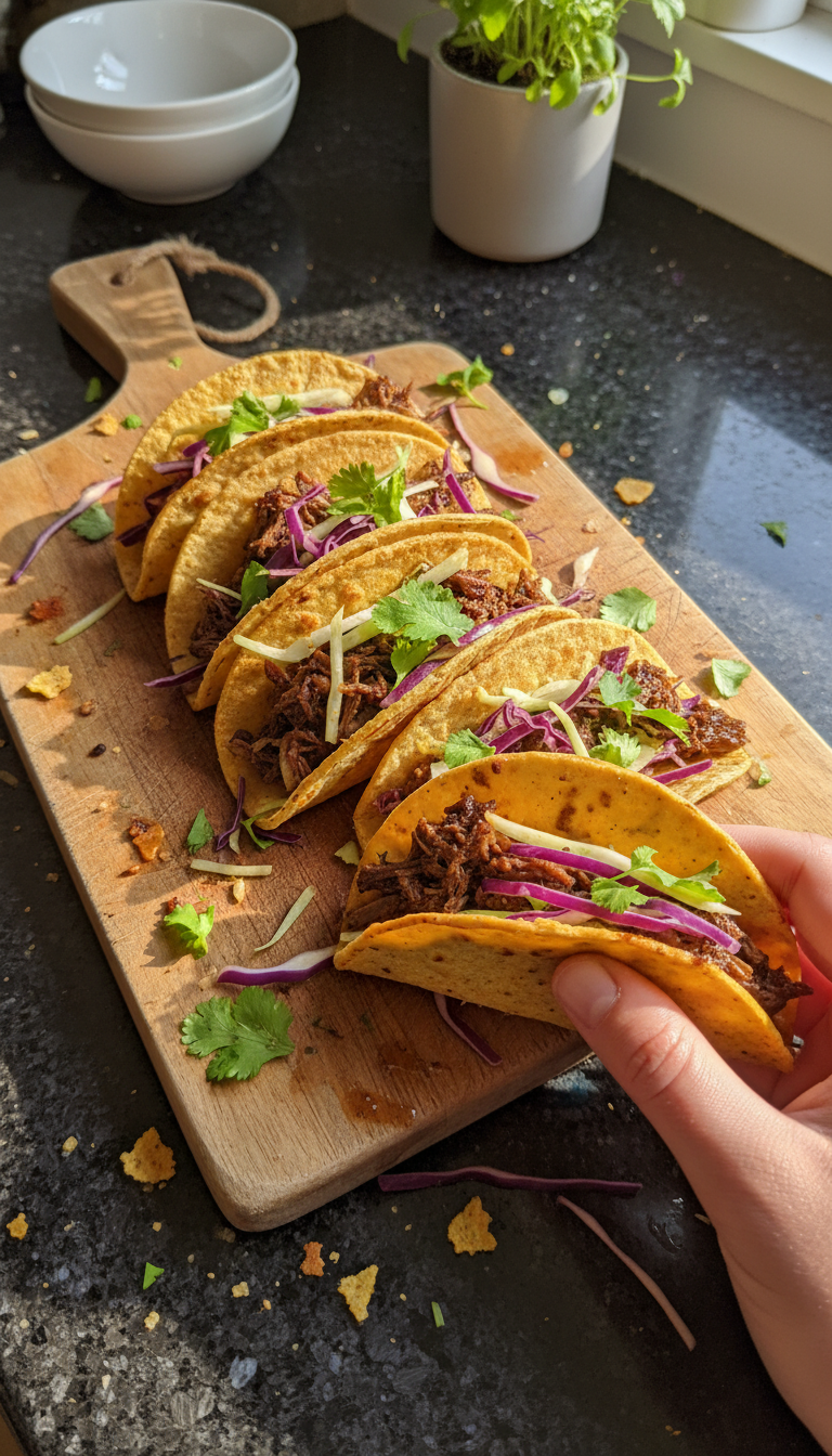 Zesty Beef and Cabbage Tacos