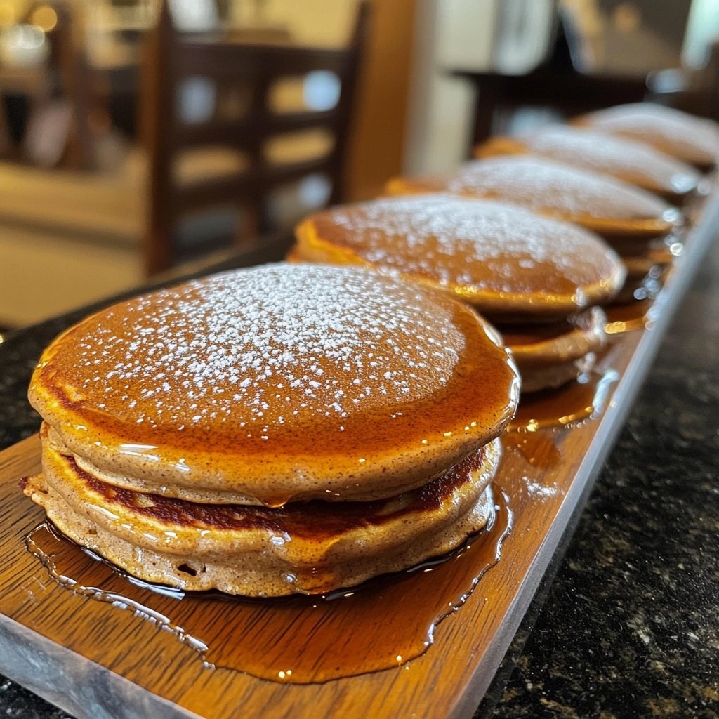 Fluffy Gingerbread Pancakes