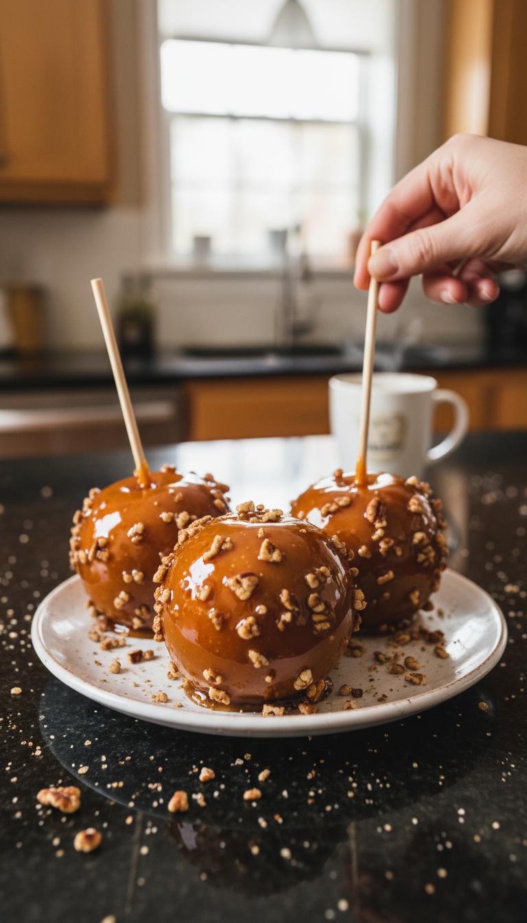 Maple Pecan Candy Apples